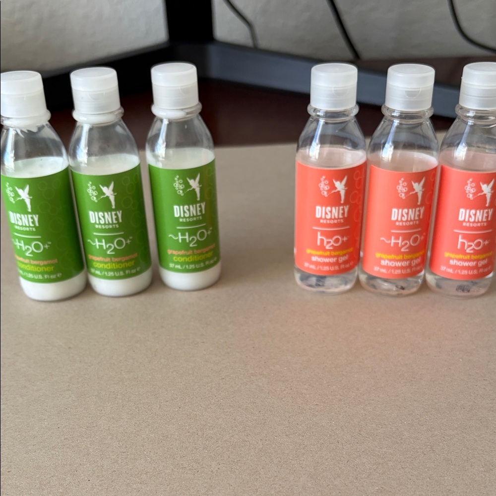 Disney H2O+  three each Grapefruit, Bergamont conditioner and shower gel New